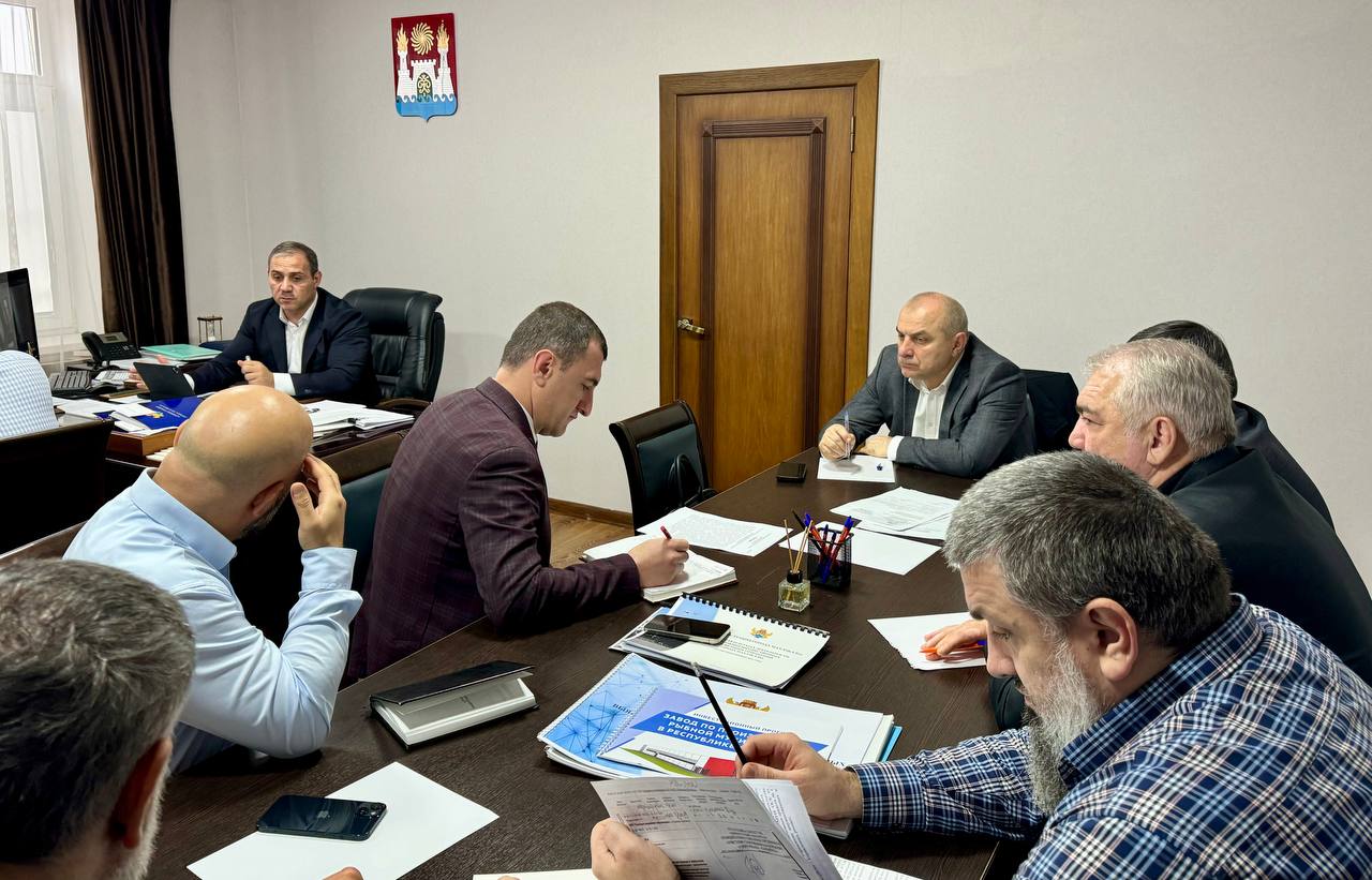 Заместитель главы Махачкалы Нариман Батырбиев провёл рабочее совещание в Управлении имущественных и земельных отношений.